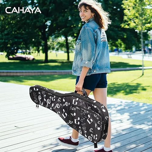 レビュー] CAHAYA 【音符図】エレキギターケース 軽量 って